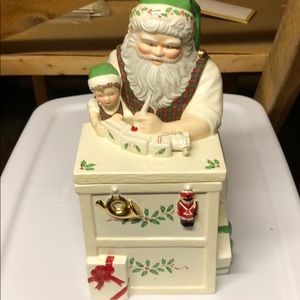Lenox Santa cookie jar